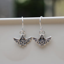 Load image into Gallery viewer, Handmade 925 Sterling Silver Zelda Hyrule Crest Hook Earrings