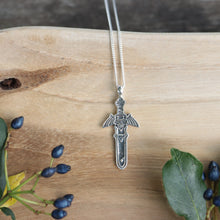 Load image into Gallery viewer, Handmade 925 Sterling Sliver Zelda Master sword Pendant Necklace