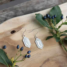 Load image into Gallery viewer, Hand-crafted S925 Sterling Silver Zelda Rupee Hook Earrings