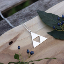 Load image into Gallery viewer, Handmade 925 Sterling Silver Zelda Triforce Pendant Necklace