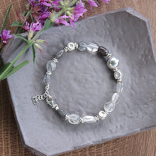 Load image into Gallery viewer, 925 Sterling Silver Natural Stone Beaded Bracelet